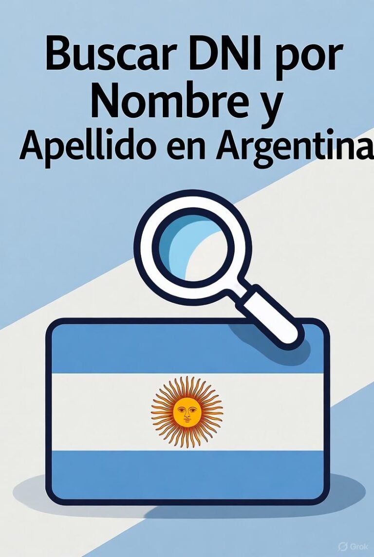 Buscar DNI de una Persona por Nombre y Apellidos
